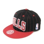 �ymitchell&ness�z �~�b�`�F��&�l�X TV90MTC Pin Stripe 2Tone CAP �u���Y WSP BULLS_BLK 7 7 1/2