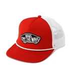 �yVANS�A�p�����z �o���Y CLASSIC PATCH TRUCKER VN-0H2V4PV S11 HIGH_RISK_RED F(�t���[)