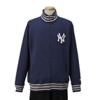 �yMAJESTIC�z �}�W�F�X�e�B�b�N MLB CLUTCH HITTER FZ TRACK JACKET �N���b�`�q�b�^�[ �g���b�N�W���P�b�g WSP �����L�[�X_NAVY S