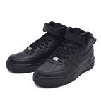 レディース 【NIKE】 ナイキ WMNS AIR FORCE 1 MID 07 LE ウィメンズ エアフォース 1 ミッド 07 LE 366731-001 001BK/BK 25.5