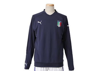 【 PUMAウェア 】 736616 ITALIA SWEAT イタリア代表 スウェット WSP 03ネイビー S