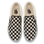 【VANS】 ヴァンズ SLIP ON スリッポン V98CLA BLACK/WHT/CHK 13(31)