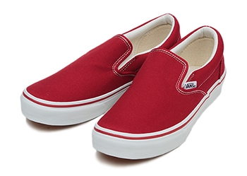 【VANS】 ヴァンズ SLIP ON スリッポン V98CLA T.RED 13(31)