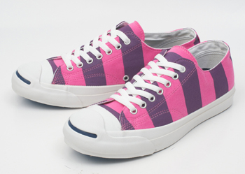 【converse】 コンバース JACK PURCELL WIDE-STRIPE ジャックパーセル ワイド ストライプ PINK 7H(26)