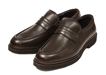 【HAWKINS】 ホーキンス ビジネスシューズ エアライトスーパー5 ローファー 3E HB30012 SL/M.BROWN 11(29)