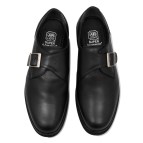 【HAWKINS】 ホーキンス ビジネスシューズ エアライトスーパー5 モンク 3E HB30015 SL/BLACK 9H(27.5)