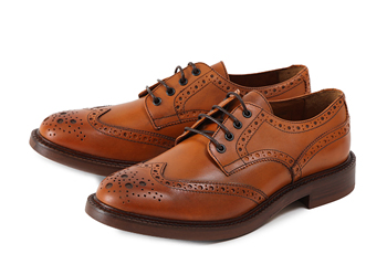 【GIANCARLO MORELLI】 ジャンカルロ・モレリ ウイングチップ ラウンド WING LOW GM01168 TAN(ブラウン) 39(24.5)