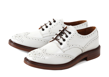 【GIANCARLO MORELLI】 ジャンカルロ・モレリ ウイングチップ ラウンド WING LOW GM01168 OFF WHITE 39(24.5)