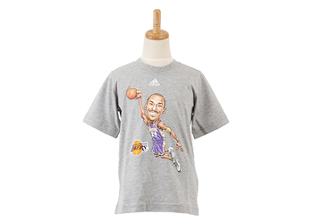 【 ADIDASウェア 】 G37770 Youth Caricature Tシャツ コービー ブライアント WSP MEDGREHEA 130