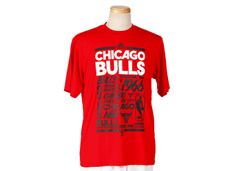 【 ADIDASウェア 】 O16126 NBA Team CL TEE シカゴ ブルズ WSP REDSLD S