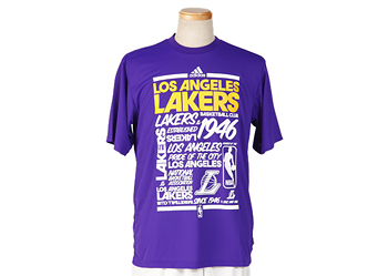 【 ADIDASウェア 】 O16127 NBA Team CL TEE ロサンゼルス レイカース WSP REGPURSLD M