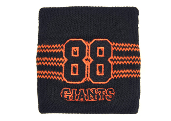 【ADIDASウェア】 P62089 GIANTS ジャイアンツ ナンバー リストバンド 88番 WSP BLACK/ORANGE F