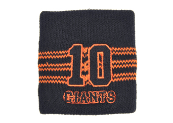 【ADIDASウェア】 P62101 GIANTS ジャイアンツ ナンバー リストバンド 10番 WSP BLACK/ORANGE F