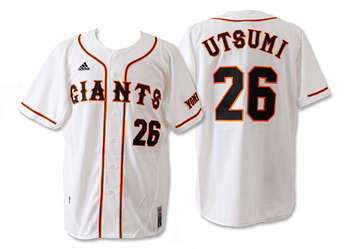 【 ADIDASウェア 】 596280 GIANTS ジャイアンツ レプリカ ホーム ユニフォーム 26番 内海 WSP WHITE L