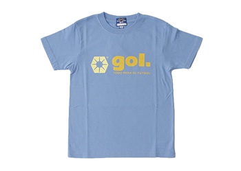 キッズ 【 gol. 】 ゴル G172-088 chiquito ベーシックTシャツ WSP 004_SAX 110
