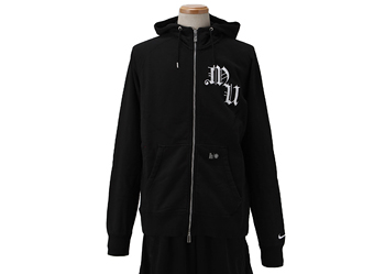 【 NIKEウェア 】 423955 11-12 マンチェスターユナイテッド AW77フルジップフード WSP 010BLK/WHT S