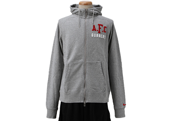 【 NIKEウェア 】 423999 11-12 アーセナル AW77フルジップフード WSP 063GY/ART RD S