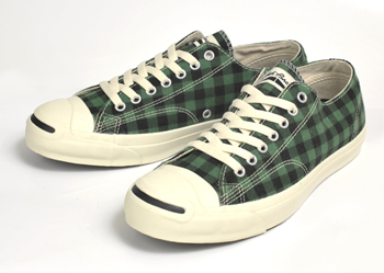 【converse】 コンバース JACK PURCELL NEL-CHECK ジャックパーセル ネルチェック GREEN 5(24)