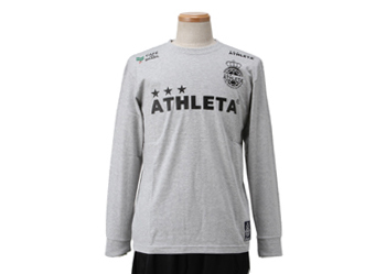 【ATHLETA】 アスレタ 03197 11FW 王冠ロゴ ロングTシャツ WSP 60GRY L