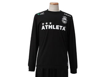 【ATHLETA】 アスレタ 03197 11FW 王冠ロゴ ロングTシャツ WSP 70BLK XL
