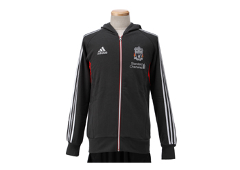 【ADIDASウェア】 V12996 リバプール TIRO11 フードスウェットジャケット WSP S_GREY/L_SCARLT S