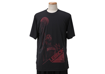 【 ADIDASウェア 】 O37305 NBA Player S/S ヒート レブロン WSP BLACK S