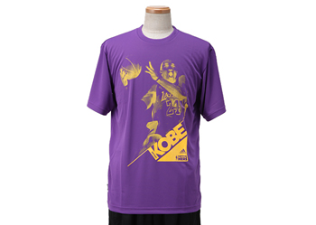 【 ADIDASウェア 】 O37325 NBA Player S/S レイカーズ コービー WSP SHARPPURP S