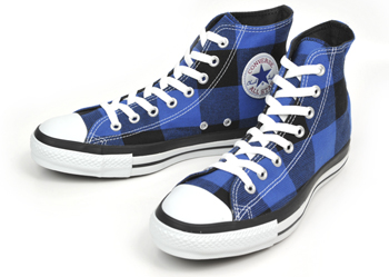 【converse】 コンバース ALL STAR B-CHECK HI オールスター バッファローチェック ハイ BLUE/BLACK 4(23)