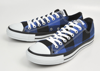 【converse】 コンバース ALL STAR B-CHECK OX オールスター バッファローチェック オックス BLUE/BLACK 4(23)