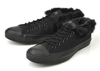 【converse】 コンバース ALL STAR TD-FUR(A) OX オールスター ターンダウンファー オックス ABC-MART限定 D.BLACK 7H(26)