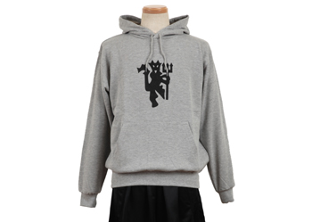 【 オフィシャルグッズ 】 11-12 マンチェスター・ユナイテッド プルオーバーパーカー WSP GRY S