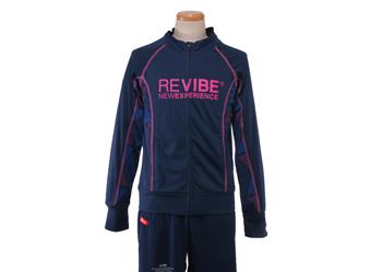 【REVIBE】 リヴァイブ R112206 トライアングル フルジップ ジャージー WSP NAVY S