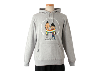 ワールドスポーツプラザ限定 【 SOCCER JUNKY 】 SJPPB002 JERRY EL NUEVO CRACK 限定 パーカー WSP グレー S