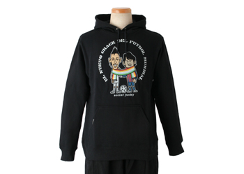 ワールドスポーツプラザ限定 【 SOCCER JUNKY 】 SJPPB002 JERRY EL NUEVO CRACK 限定 パーカー WSP ブラック S