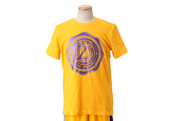 【 ADIDASウェア 】 SmrRn Perf Tee プラクティスシャツ レイカーズ W39161 12SS WSP NBALAL S