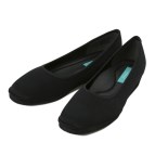 レディース 【HAWKINS】 ホーキンス コンフォートパンプス BL PLAIN PLAT 3 HW40011 BLACK 23.5