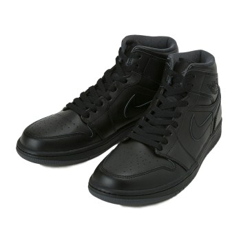 【NIKE】 ナイキ AIR JORDAN 1 MID エアジョーダン 1 ミッド 554724-021 16FA 021BLACK/BLACK 30