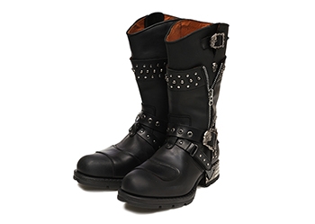 【NEW ROCK】 ニューロック エンジニアブーツ M.MR022 F13 NERO 44(28)