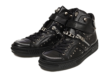 【NEW ROCK】 ニューロック レザースニーカー M.PS008 F13 NERO 44(28)