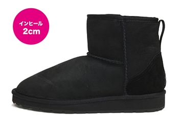 レディース 【VANS】 ヴァンズ ミニシープスキンブーツ TIMOTHY MN I/H2 V8033W [インヒール2cm] F13 BLACK 6(23)