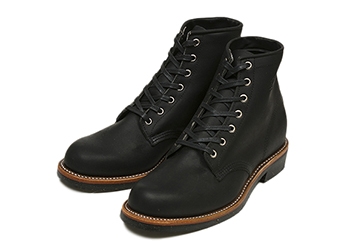 【CHIPPEWA】 チペワ 6 SERVICE BOOT 6インチ サービスブーツ 1901M24 BLACK ODESSA 8H(26.5)