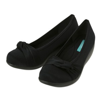 レディース 【HAWKINS】 ホーキンス コンフォートパンプス BL KNOT PPS 5 HW40034 BLACK L(24cm-)