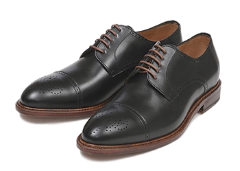 【HAWKINS】 ホーキンス ビジネスシューズ セミブローグ 3565 SP14 NERO UK9(28)