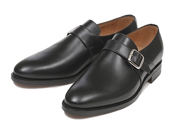 【HAWKINS】 ホーキンス ビジネスシューズ モンク 3520 SP14 NERO UK9(28)