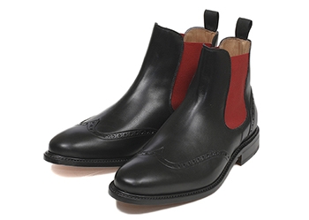 【HAWKINS】 ホーキンス ビジネスシューズ サイドゴア 980 SP14 NERO UK9(28)