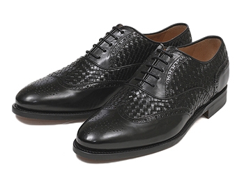 【HAWKINS】 ホーキンス ビジネスシューズ ウィングチップ 4006 SP14 NERO UK9(28)