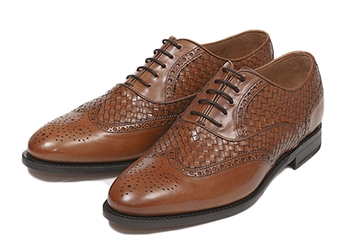 【HAWKINS】 ホーキンス ビジネスシューズ ウィングチップ 4006 SP14 COGNAC UK9(28)