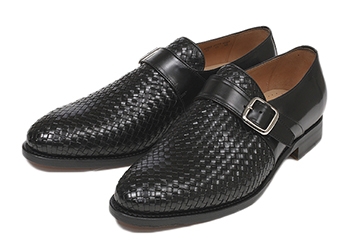 【HAWKINS】 ホーキンス ビジネスシューズ モンク 4029 SP14 NERO UK9(28)