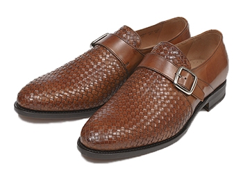 【HAWKINS】 ホーキンス ビジネスシューズ モンク 4029 SP14 COGNAC UK9(28)