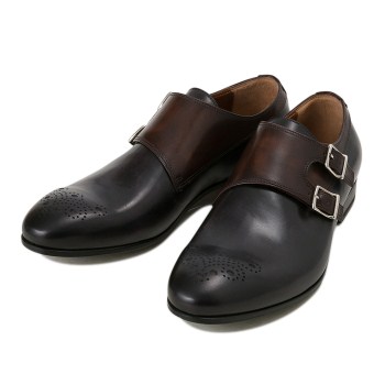 【CARLO SOLDAINI】 カルロソルダイニ D-MONK ダブルモンク 1198 FOD NERO/T.MORO 8(27)